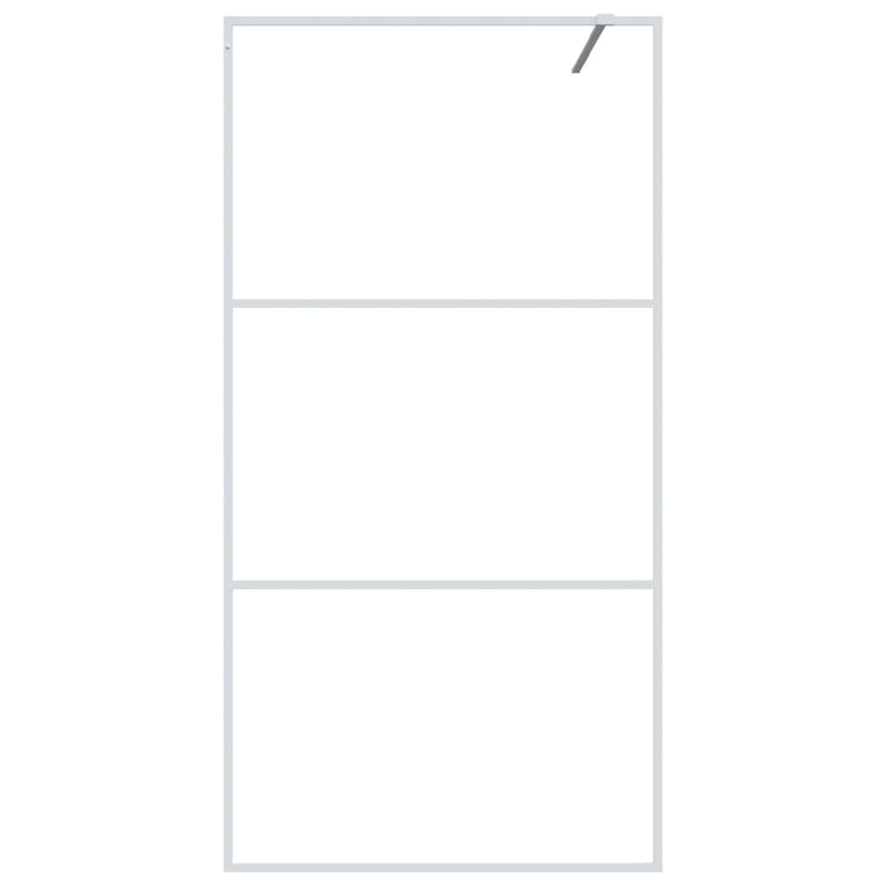 Load image into Gallery viewer, Vidaxl inloopdouchewand 100x195 cm transparant esg-glas wit