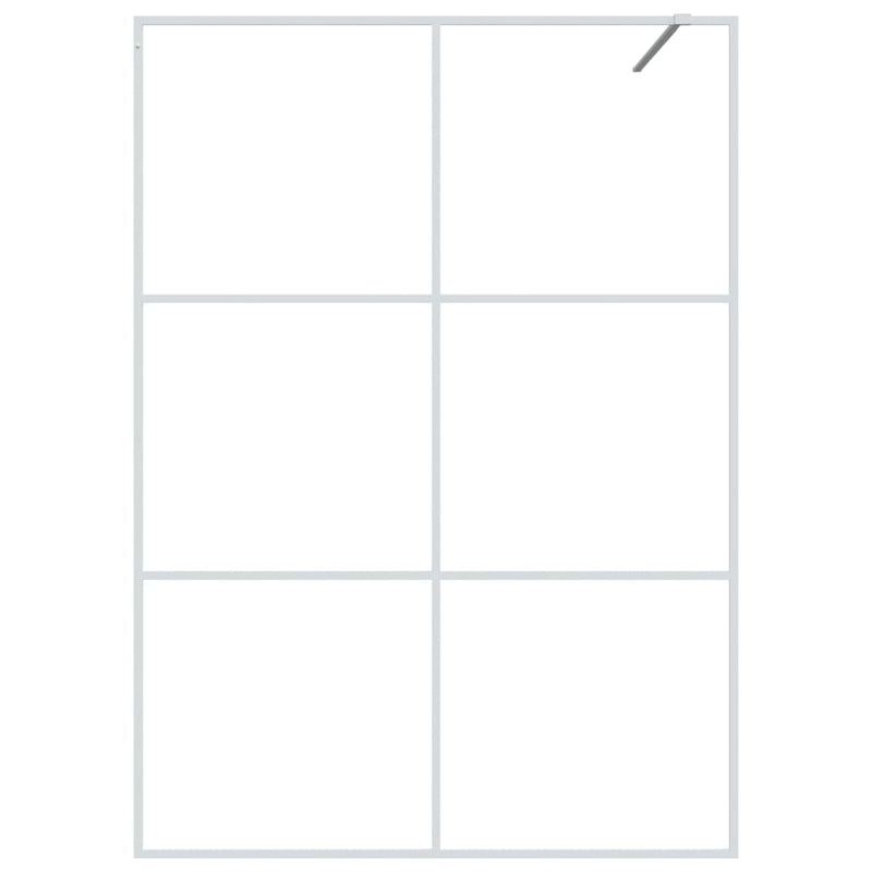Load image into Gallery viewer, VidaXL Inloopdouchewand 140x195 cm transparant ESG-glas wit