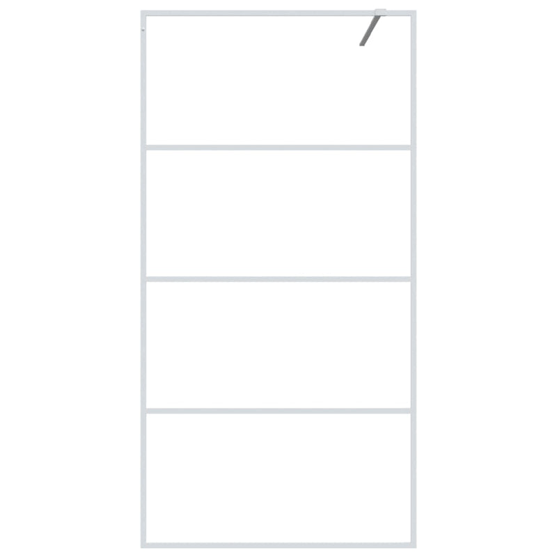 Load image into Gallery viewer, Vidaxl inloopdouchewand 100x195 cm transparant esg-glas wit