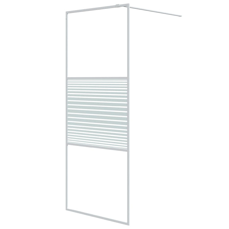 Load image into Gallery viewer, Vidaxl inloopdouchewand 80x195 cm transparant esg-glas wit