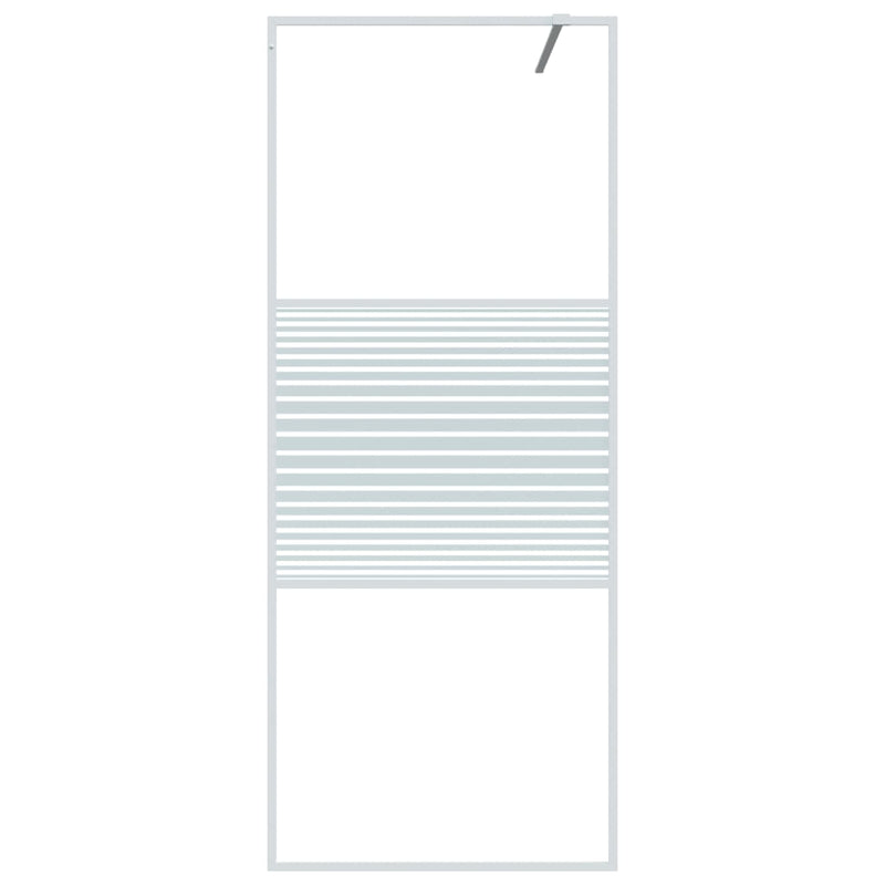Load image into Gallery viewer, Vidaxl inloopdouchewand 80x195 cm transparant esg-glas wit