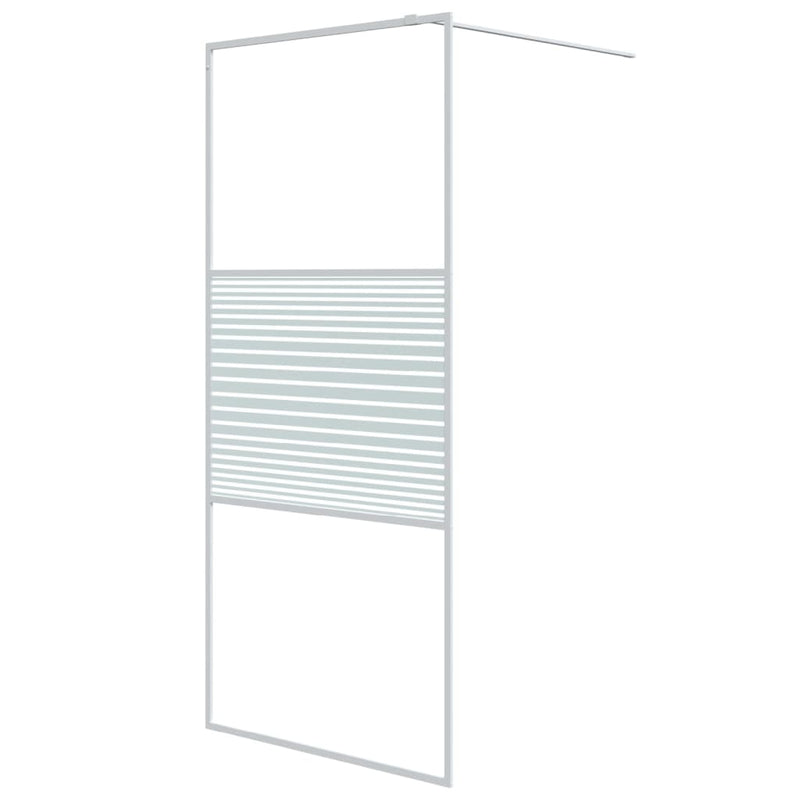 Load image into Gallery viewer, Vidaxl inloopdouchewand 90x195 cm transparant esg-glas wit