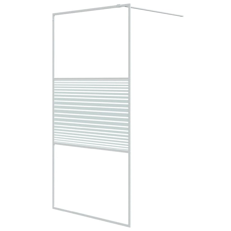 Load image into Gallery viewer, Vidaxl inloopdouchewand 100x195 cm transparant esg-glas wit