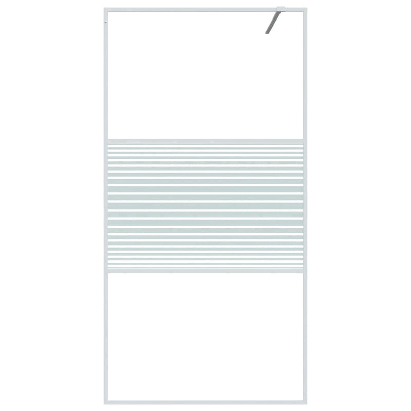 Load image into Gallery viewer, Vidaxl inloopdouchewand 100x195 cm transparant esg-glas wit