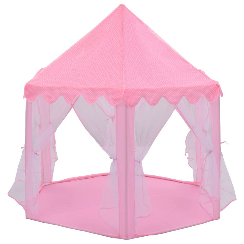 Load image into Gallery viewer, Vidaxl prinsessenspeeltent met 250 ballen 133x140 cm roze