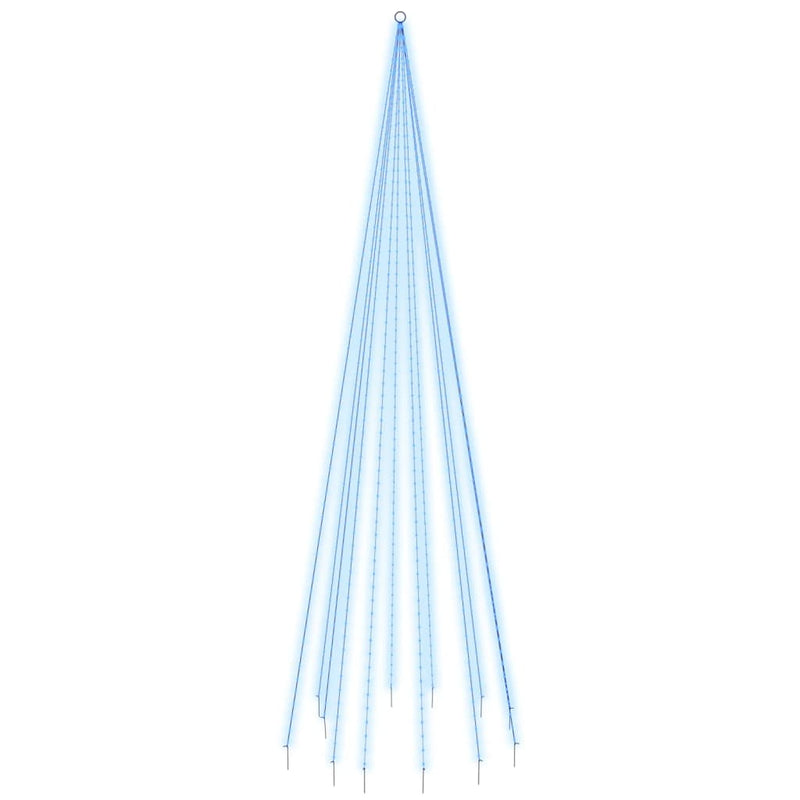 Load image into Gallery viewer, Vidaxl vlaggenmast kerstboom 732 led's blauw 500 cm