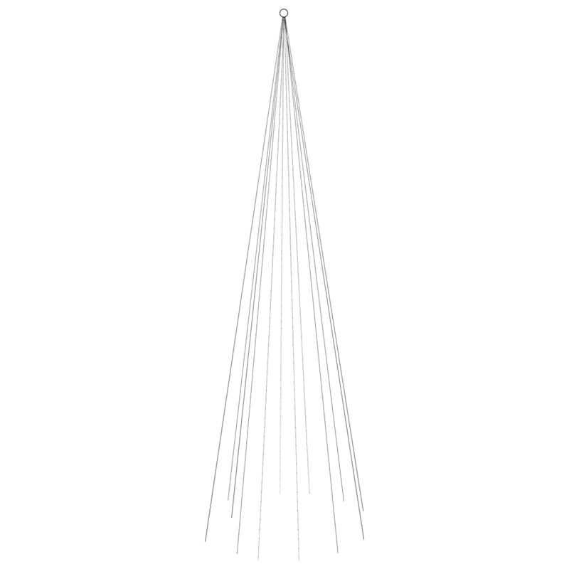 Load image into Gallery viewer, Vidaxl vlaggenmast kerstboom 732 led's blauw 500 cm