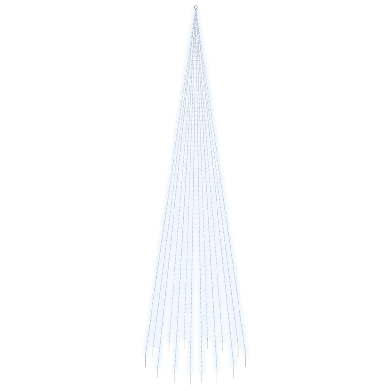 Load image into Gallery viewer, Vidaxl vlaggenmast kerstboom 1134 led's koudwit 800 cm