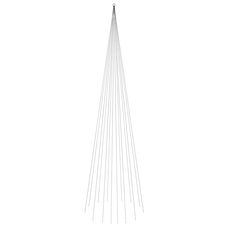 Load image into Gallery viewer, Vidaxl vlaggenmast kerstboom 1134 led's blauw 800 cm