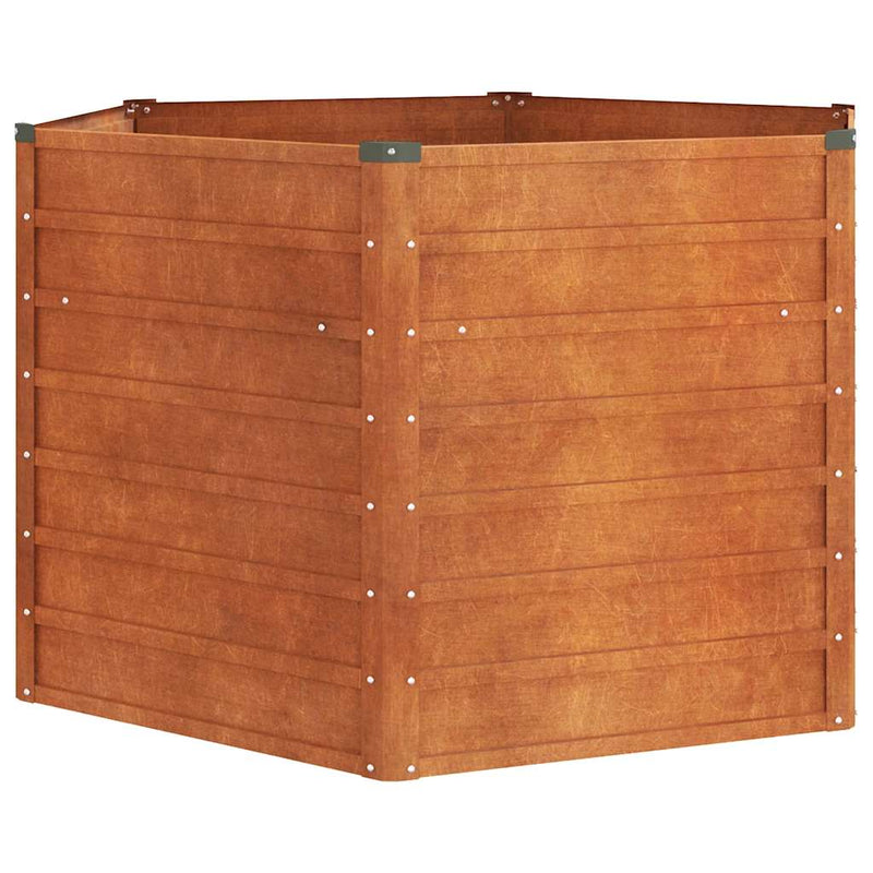 Load image into Gallery viewer, Vidaxl plantenbak verhoogd 129x129x77 cm cortenstaal roestig
