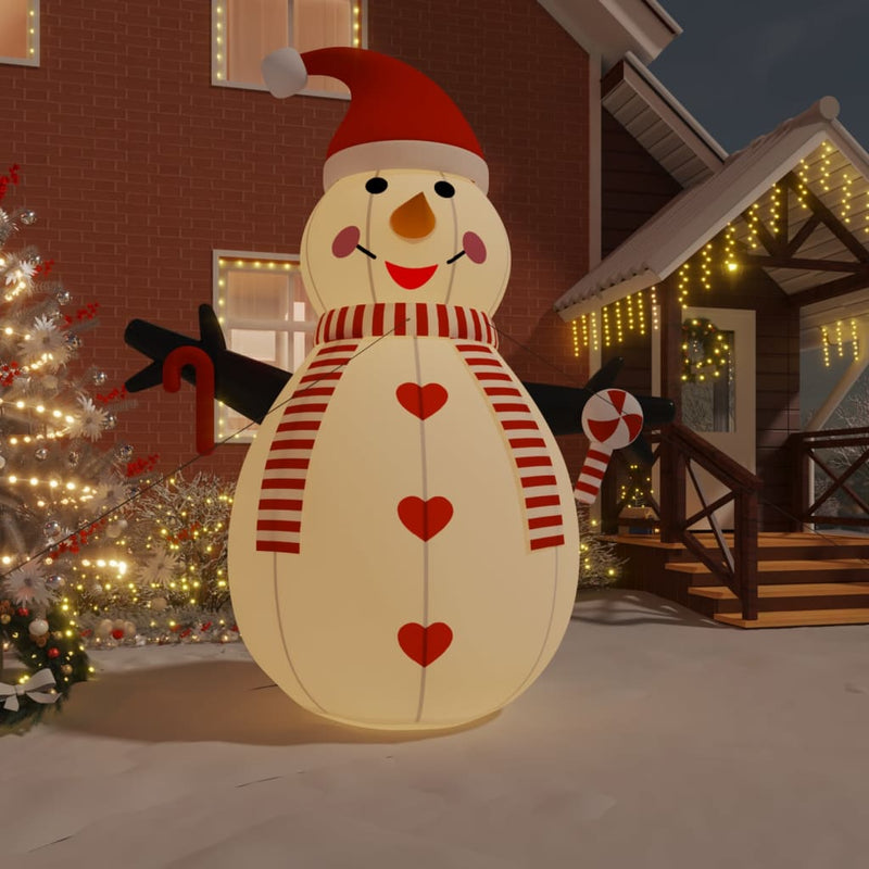 Load image into Gallery viewer, Vidaxl sneeuwpop opblaasbaar met led's 460 cm