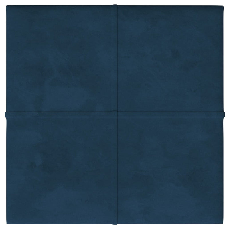 Load image into Gallery viewer, VidaXL Wandpanelen 12 st 1,08 m² 30x30 cm fluweel blauw