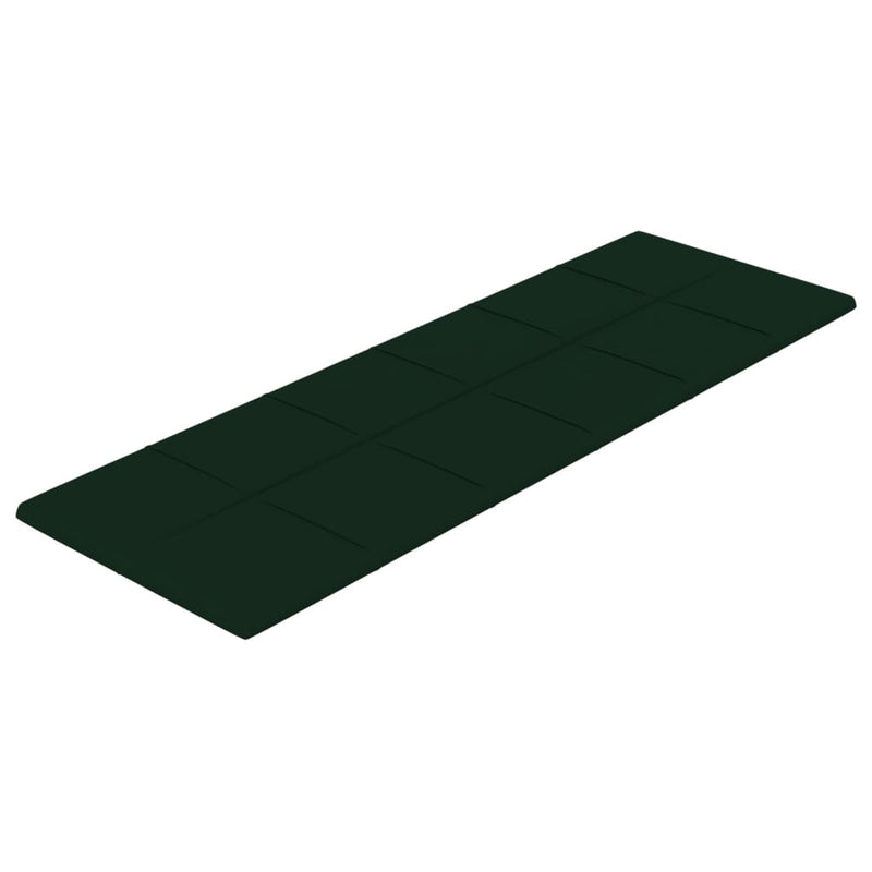 Load image into Gallery viewer, VidaXL Wandpanelen 12 st 3,24 m² 90x30 cm fluweel donkergroen