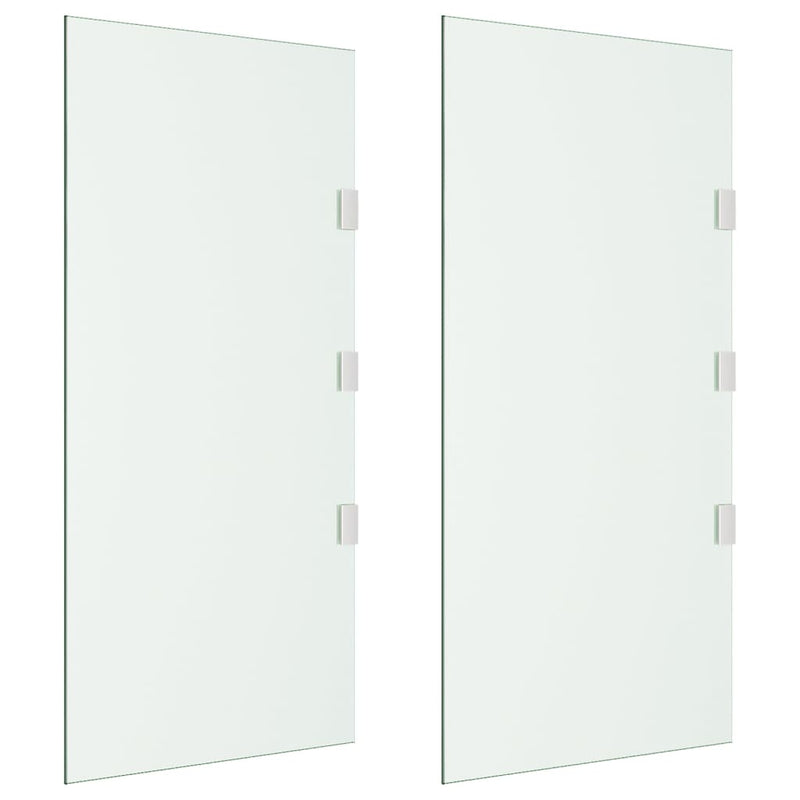 Load image into Gallery viewer, VidaXL Zijpanelen voor deurluifel 2 st gehard glas transparant