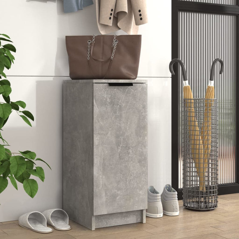 Load image into Gallery viewer, Vidaxl schoenenkast 30x35x70 cm bewerkt hout betongrijs