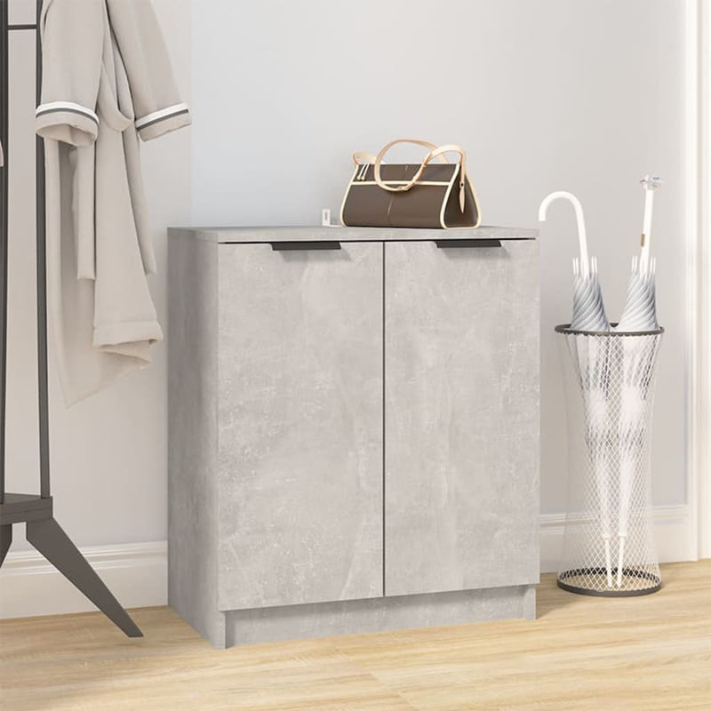 Load image into Gallery viewer, Vidaxl schoenenkast 59x35x70 cm bewerkt hout betongrijs