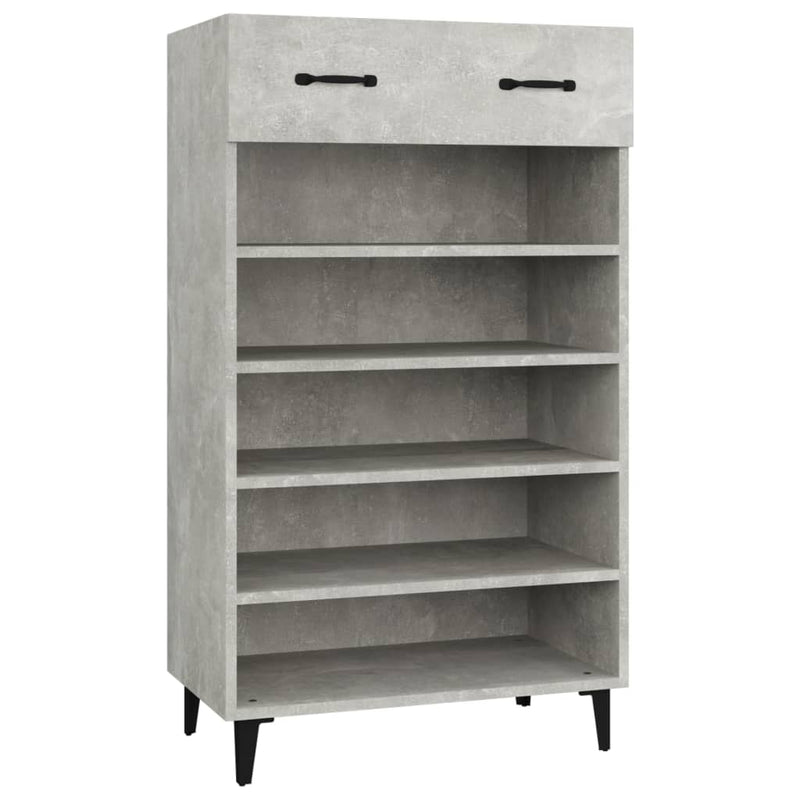 Load image into Gallery viewer, Vidaxl schoenenkast 60x35x105 cm bewerkt hout betongrijs