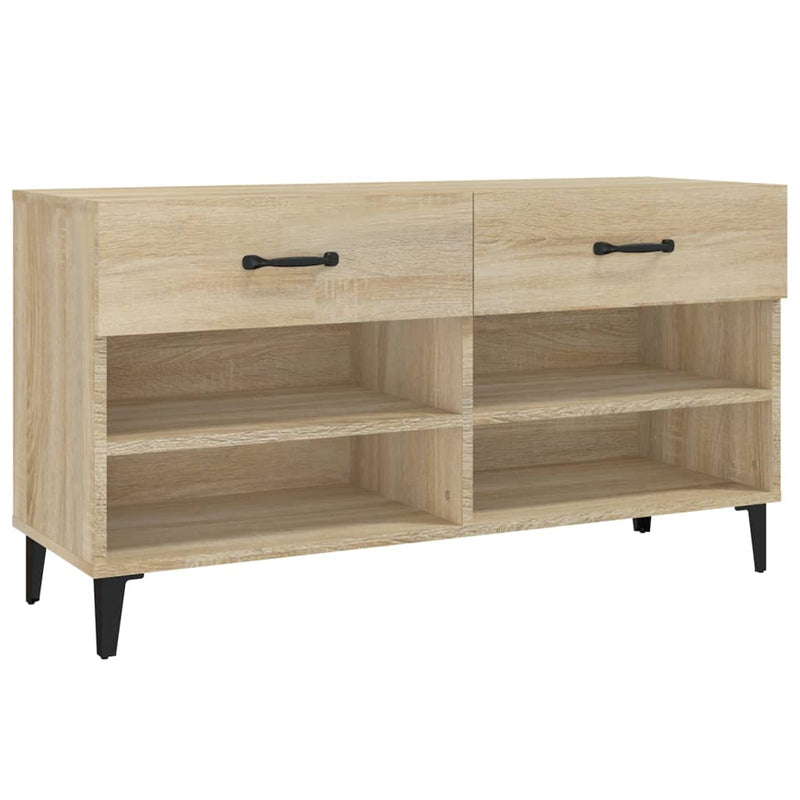 Load image into Gallery viewer, Vidaxl schoenenkast 102x35x55 cm bewerkt hout sonoma eikenkleurig