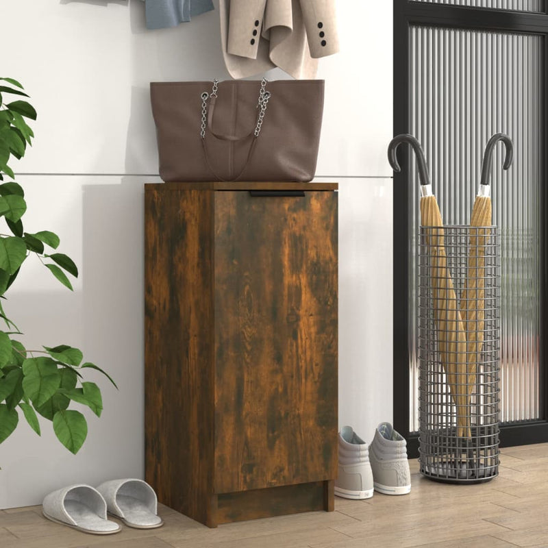 Load image into Gallery viewer, VidaXL Schoenenkast 30x35x70 cm bewerkt hout gerookt eikenkleurig