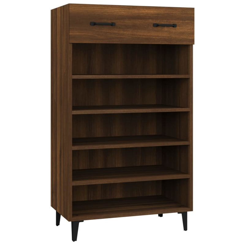 Load image into Gallery viewer, Vidaxl schoenenkast 60x35x105 cm bewerkt hout bruin eikenkleur