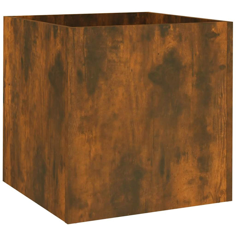Load image into Gallery viewer, Vidaxl plantenbak 40x40x40 cm bewerkt hout gerookt eikenkleurig