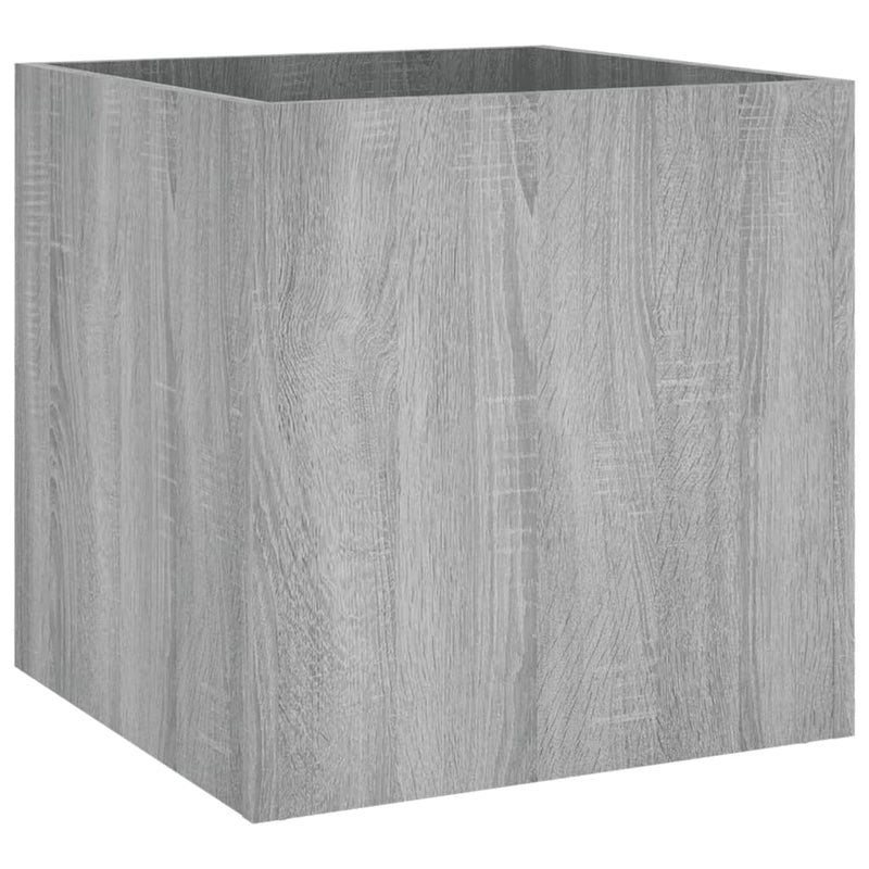 Load image into Gallery viewer, Vidaxl plantenbak 40x40x40 cm bewerkt hout grijs sonoma eiken