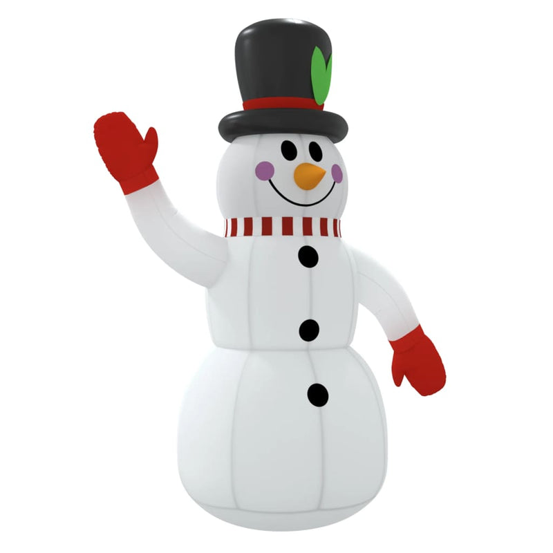 Load image into Gallery viewer, VidaXL Sneeuwpop opblaasbaar met LED's 225 cm