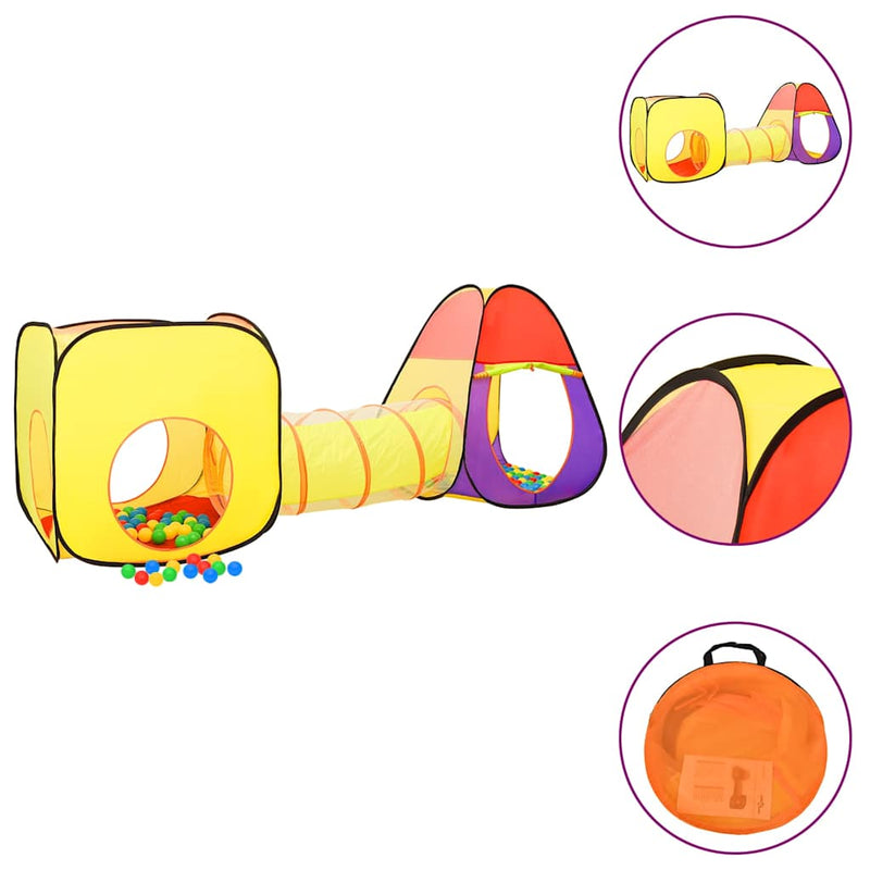 Load image into Gallery viewer, Vidaxl kinderspeeltent 255x80x100 cm meerkleurig