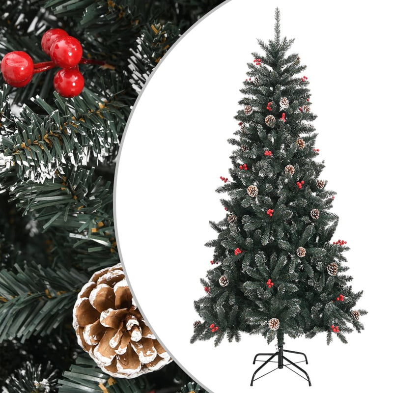 Load image into Gallery viewer, Vidaxl kunstkerstboom met standaard 240 cm pvc groen