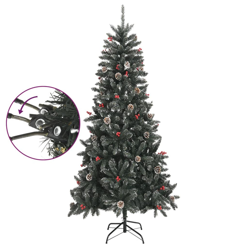 Load image into Gallery viewer, Vidaxl kunstkerstboom met standaard 240 cm pvc groen