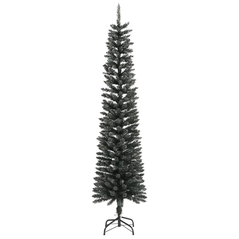 Load image into Gallery viewer, Vidaxl kunstkerstboom met standaard smal 240 cm pvc groen