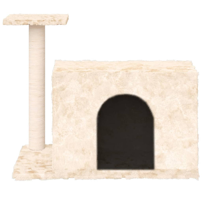 Load image into Gallery viewer, Vidaxl kattenmeubel met sisal krabpaal 51 cm crèmekleurig