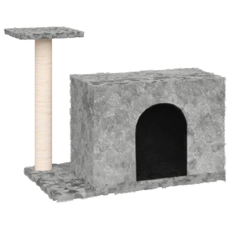 Load image into Gallery viewer, Vidaxl kattenmeubel met sisal krabpale 51 cm lichtgrijs