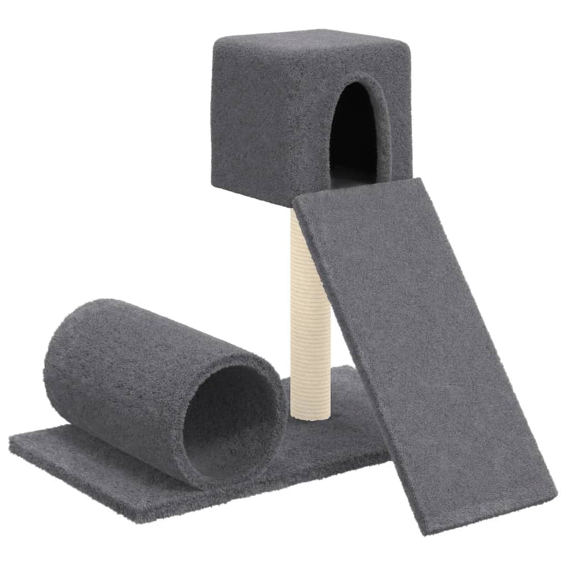 Load image into Gallery viewer, Vidaxl kattenmeubel met sisal krabpalen 59 cm donkergrijs