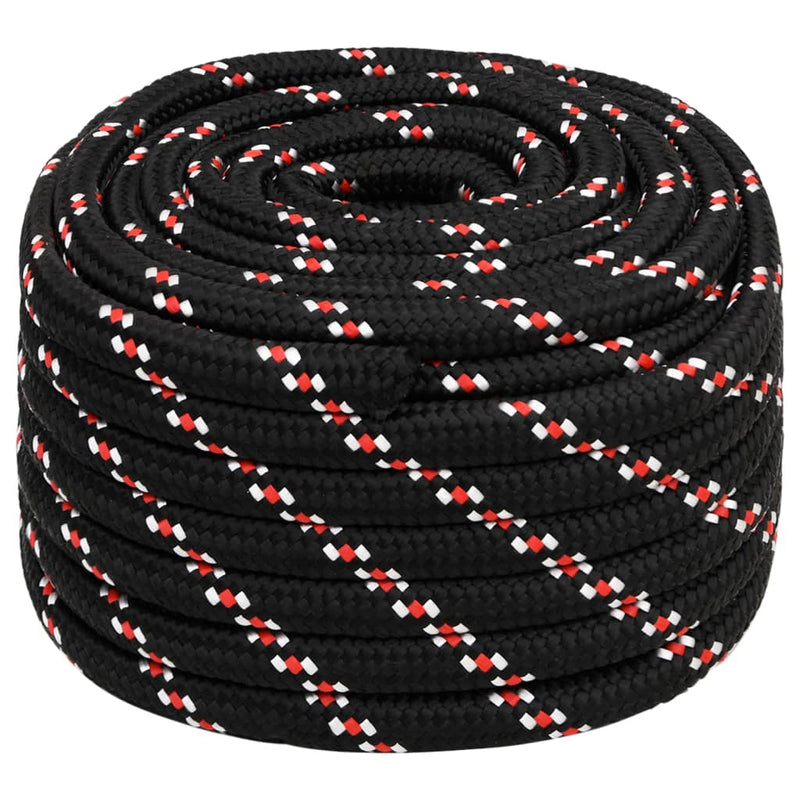 Load image into Gallery viewer, Vidaxl boot touw 20 mm 25 m polypropyleen zwart