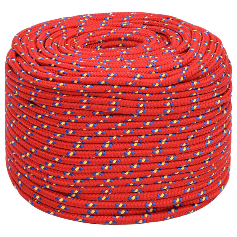 Load image into Gallery viewer, Vidaxl boottouw 6 mm 25 m polypropyleen rood