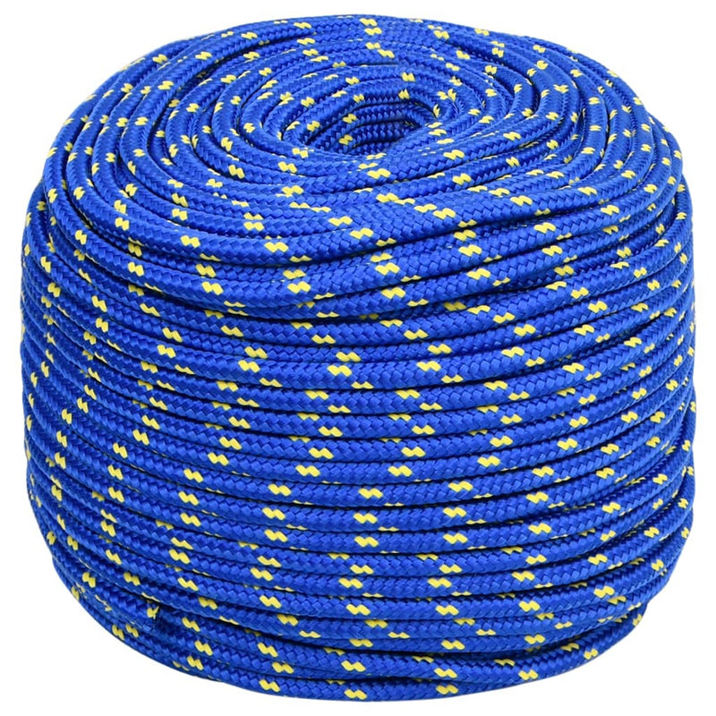 Load image into Gallery viewer, Vidaxl boottouw 6 mm 25 m polypropyleen blauw