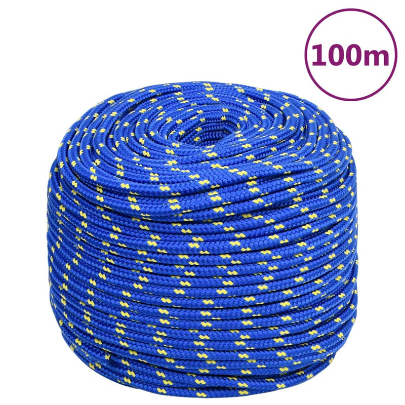 Load image into Gallery viewer, Vidaxl boottouw 10 mm 100 m polypropyleen blauw