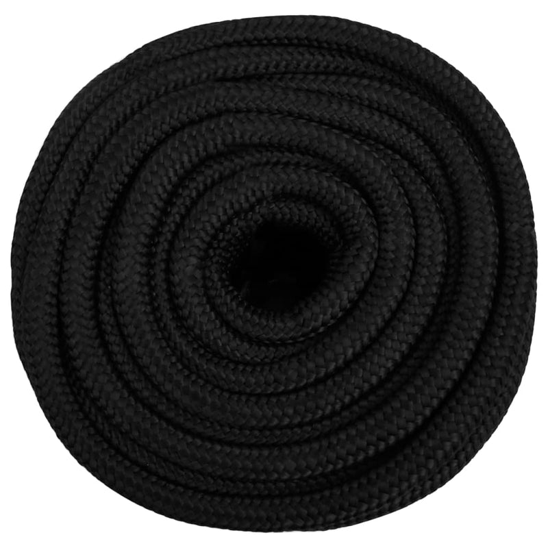 Load image into Gallery viewer, Vidaxl boottouw 18 mm 100 m polypropeen zwart