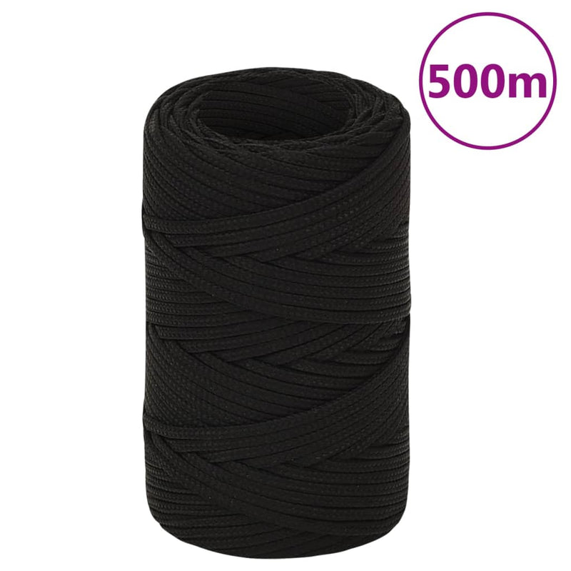 Load image into Gallery viewer, Vidaxl werktouw 2 mm 500 m polyester zwart