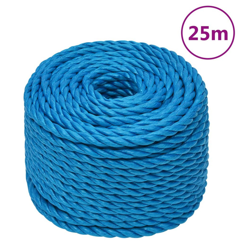 Load image into Gallery viewer, Vidaxl werktouw 24 mm 25 m polypropeen blauw