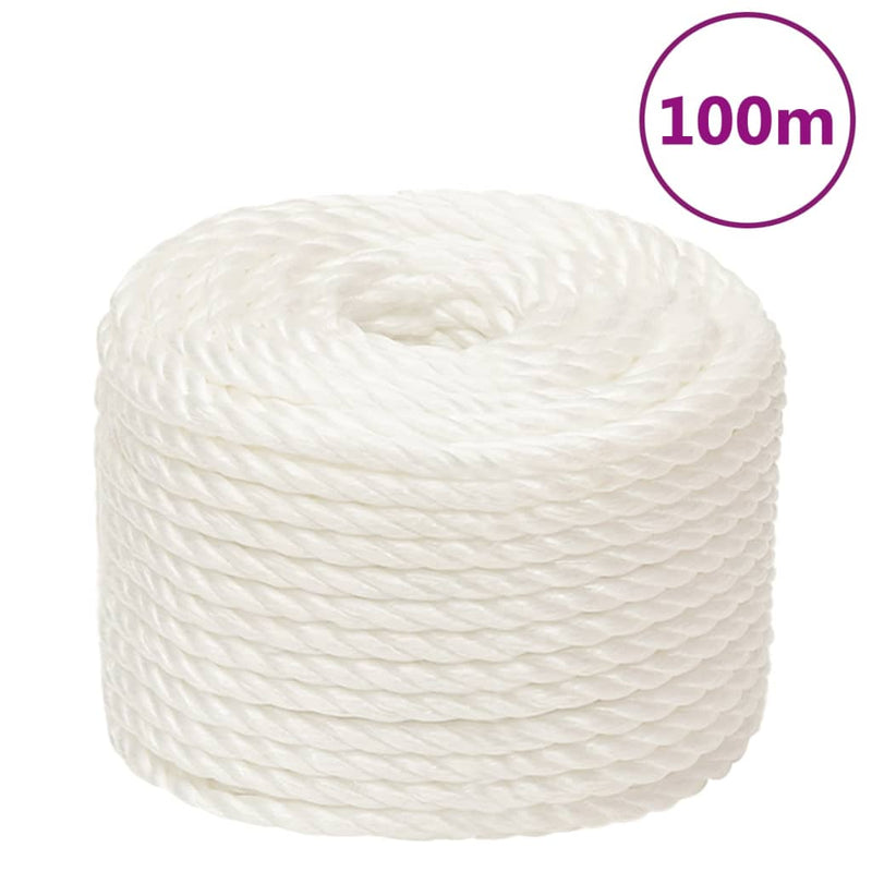 Load image into Gallery viewer, Vidaxl werktouw 24 mm 100 m polypropeen wit