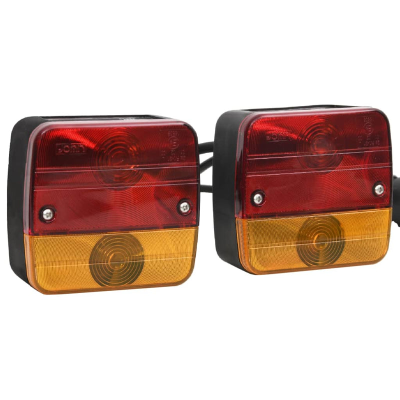 Load image into Gallery viewer, Vidaxl aanhangerlampen 2 st klassiek peertje 12 v 10,5x5x9,5 cm rood