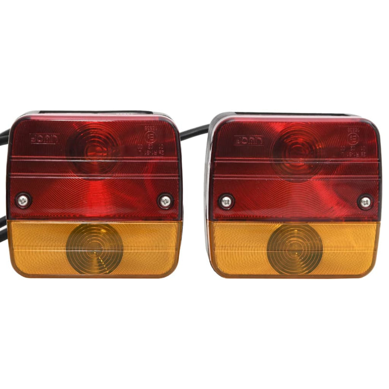 Load image into Gallery viewer, Vidaxl aanhangerlampen 2 st klassiek peertje 12 v 10,5x5x9,5 cm rood