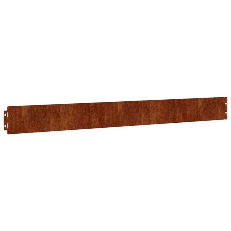 Load image into Gallery viewer, Vidaxl gazonranden 10 stuks 10x103 cm flexibel cortenstaal