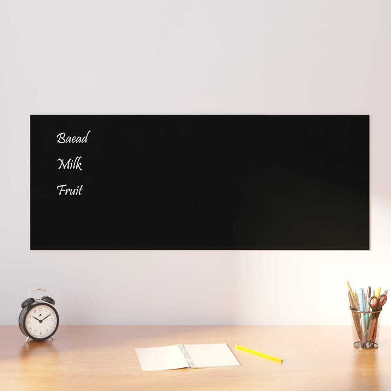 Load image into Gallery viewer, VidaXL Magneetbord voor aan de wand 100x40 cm gehard glas zwart