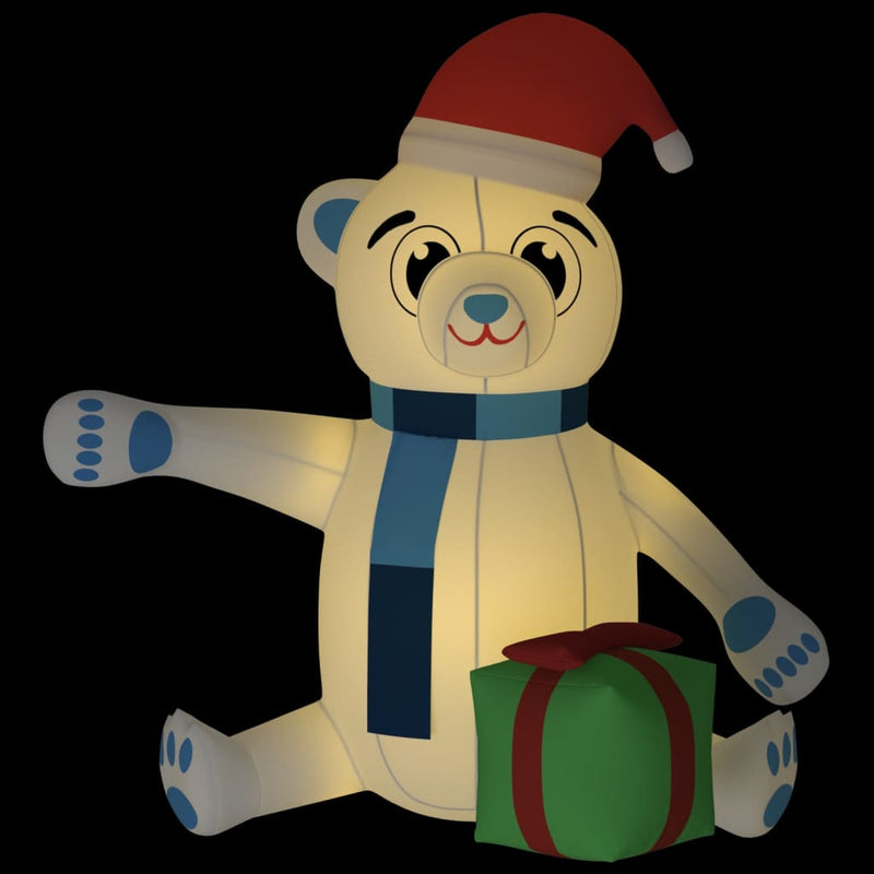 Load image into Gallery viewer, Vidaxl kerstbeer met led's opblaasbaar 240 cm