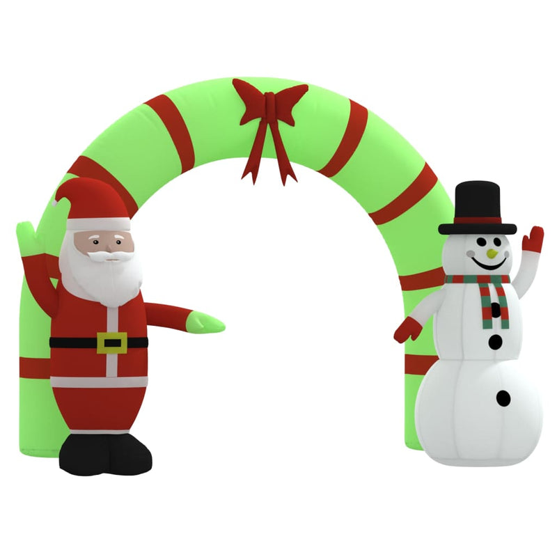 Load image into Gallery viewer, VidaXL Kerstboog opblaasbaar met LED's 270 cm