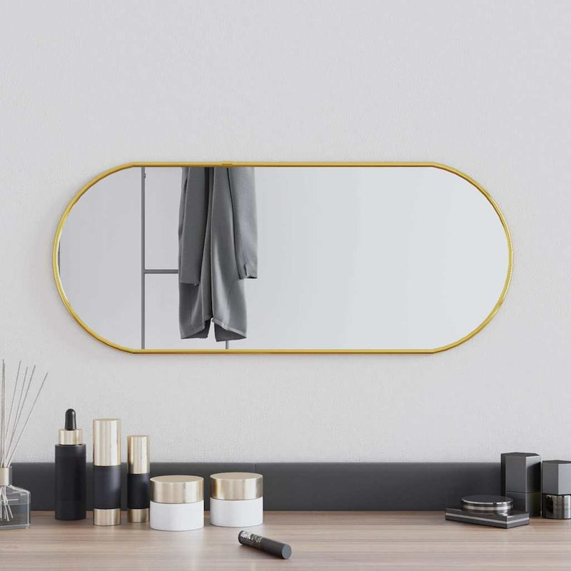 Load image into Gallery viewer, Vidaxl wandspiegel 60x25 cm ovaal goudkleurig