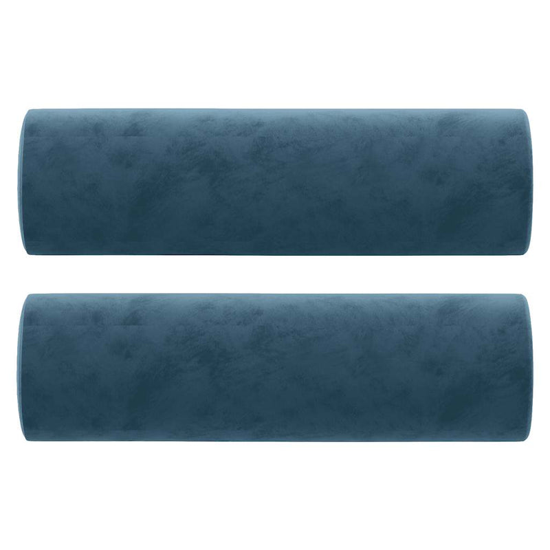 Load image into Gallery viewer, Vidaxl sierkussens 2 st 15x50 cm fluweel blauw